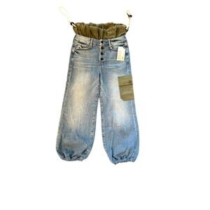NWT Mother  60 Joggers Denim Ballon Jeans Size 27